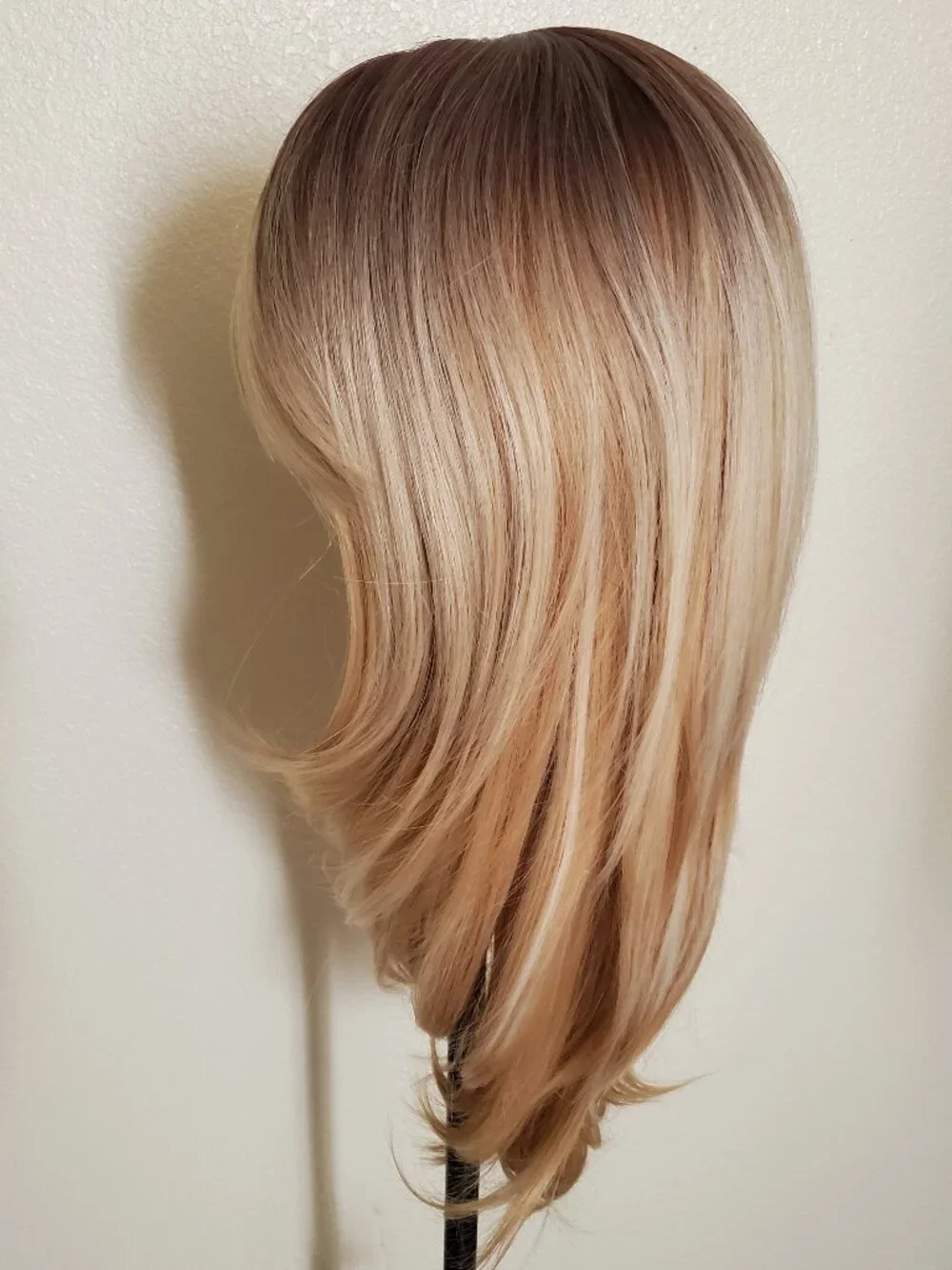 Haircube Realistic Blonde Curtain Bang Synthetic Wig